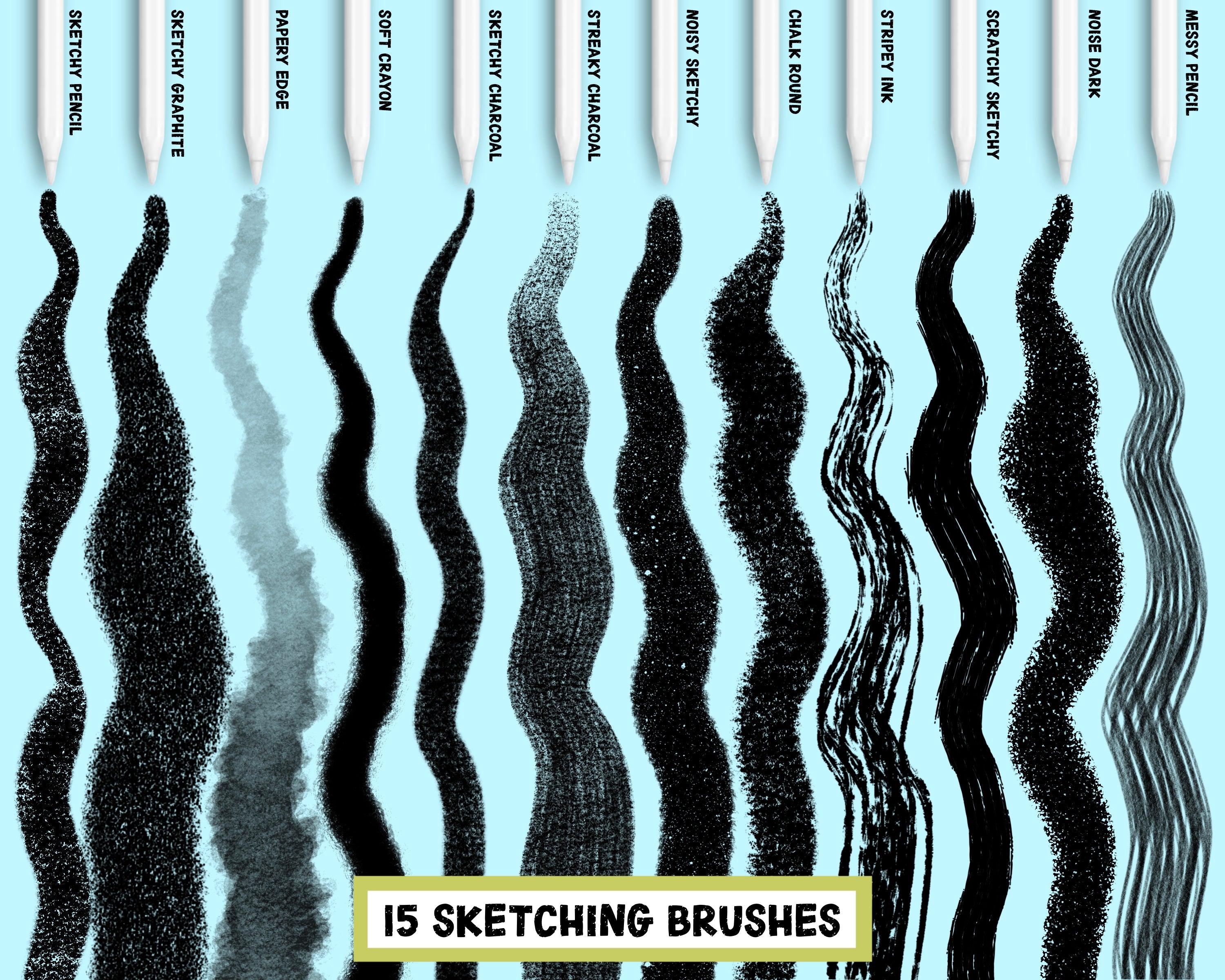 Procreate Noise and Grain Brush Set