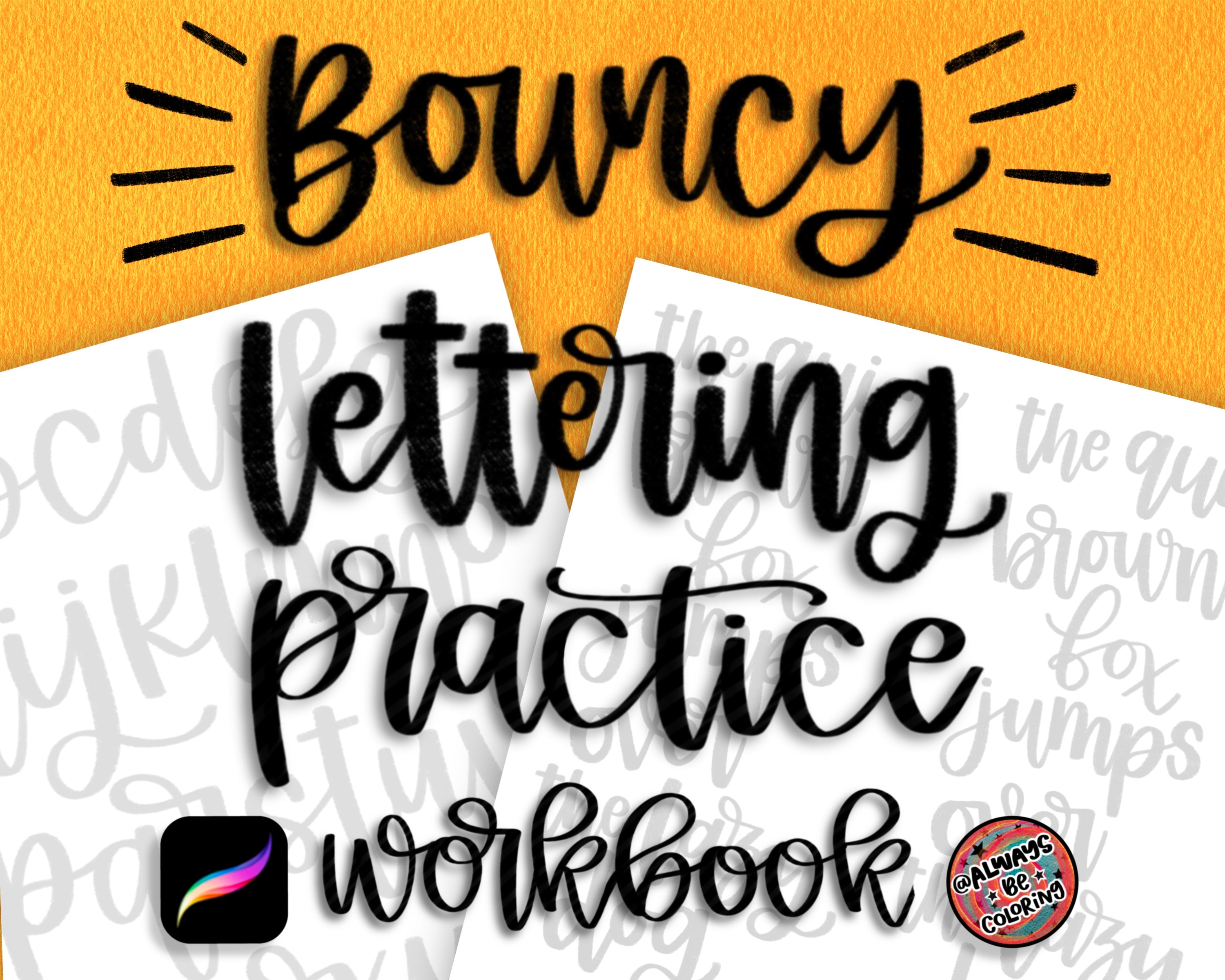 Swearing In Lettering Swear-y Affirmations Lettering Practice Workbook