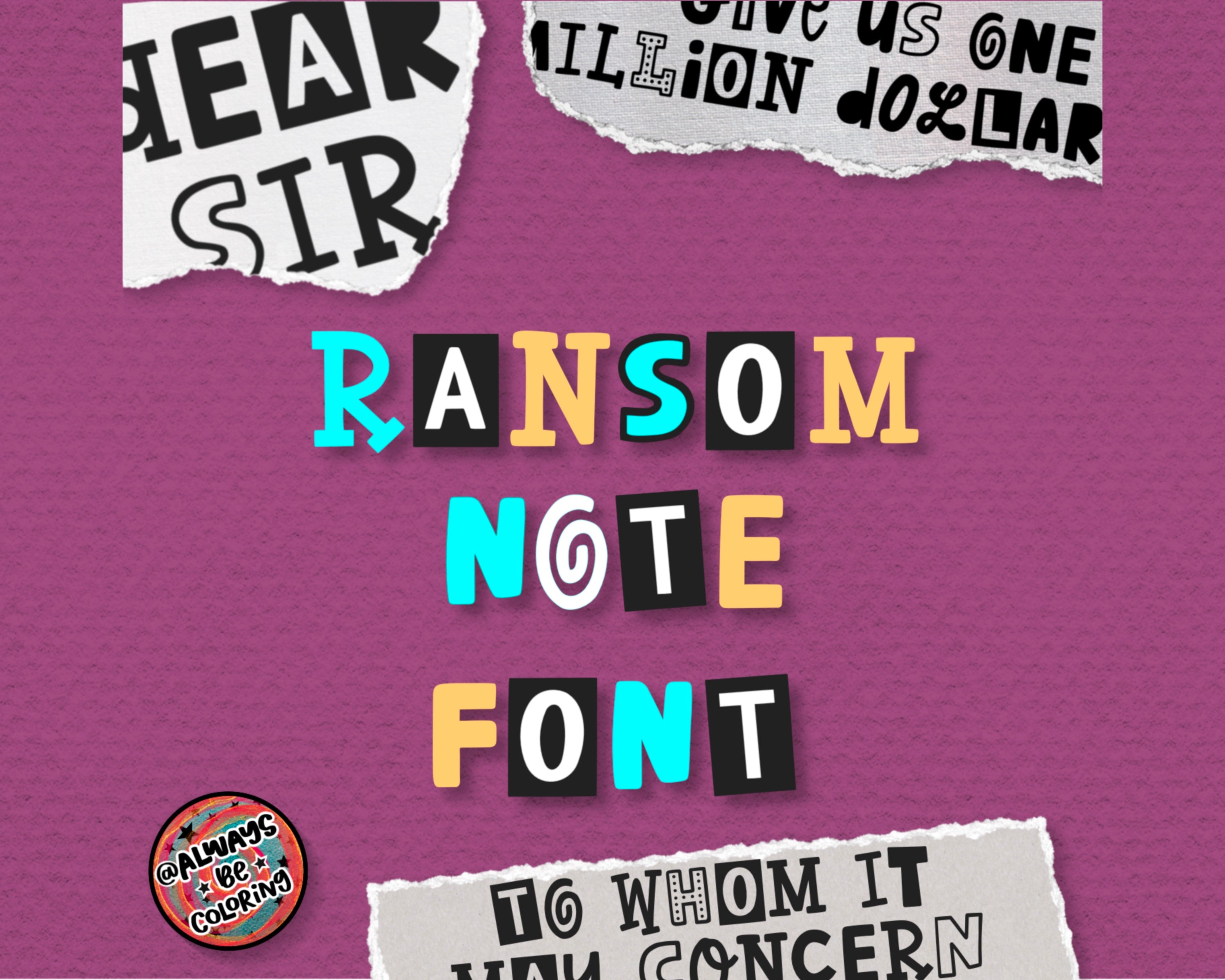Cute Ransom Font Ransom Note Font