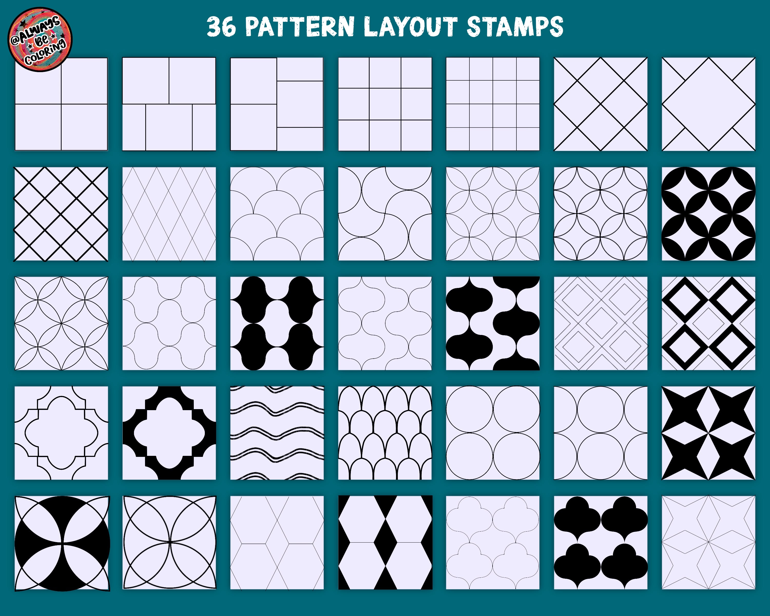 Procreate Seamless Pattern Creator Kit