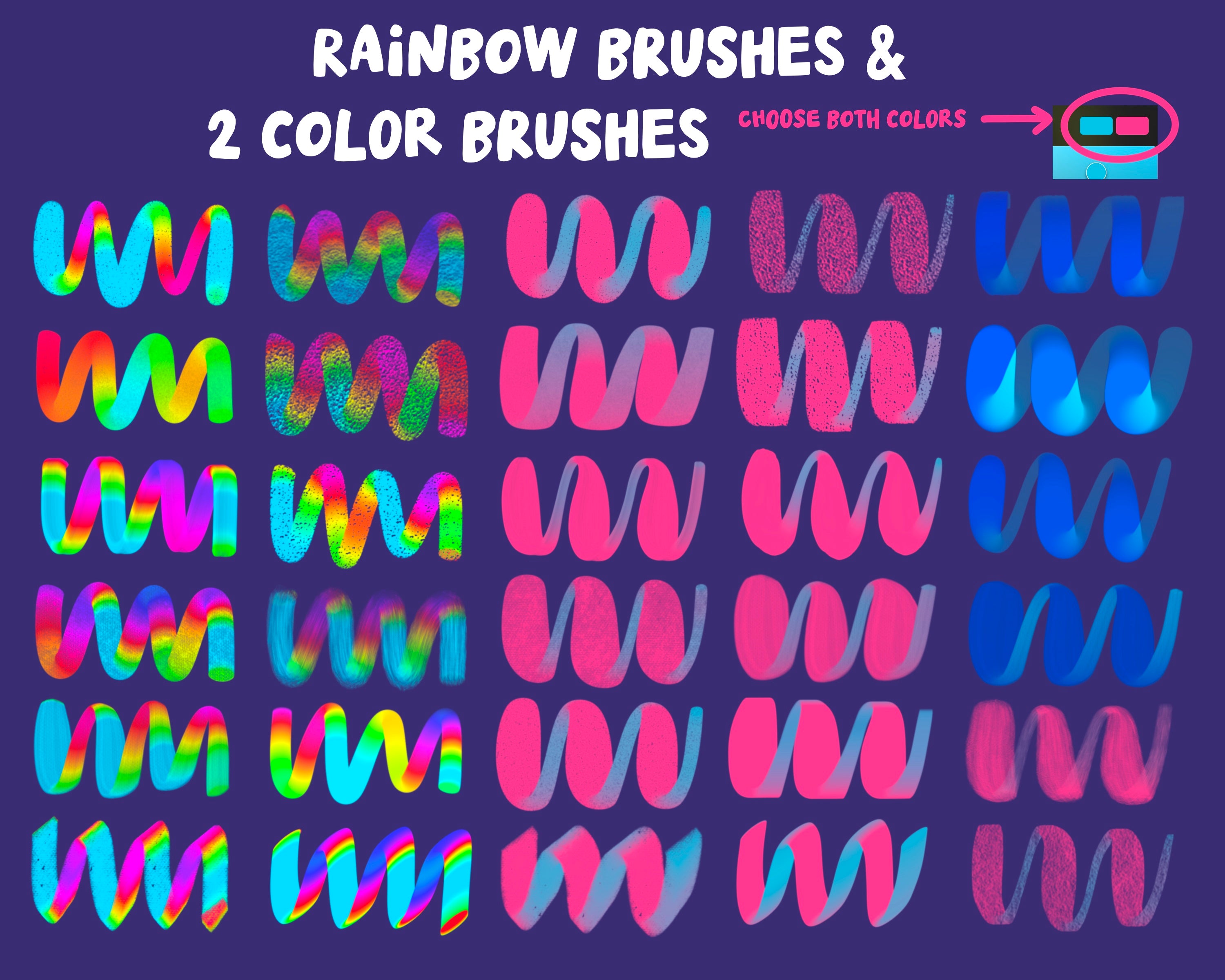 Procreate Markers and Highlighters Brush Set