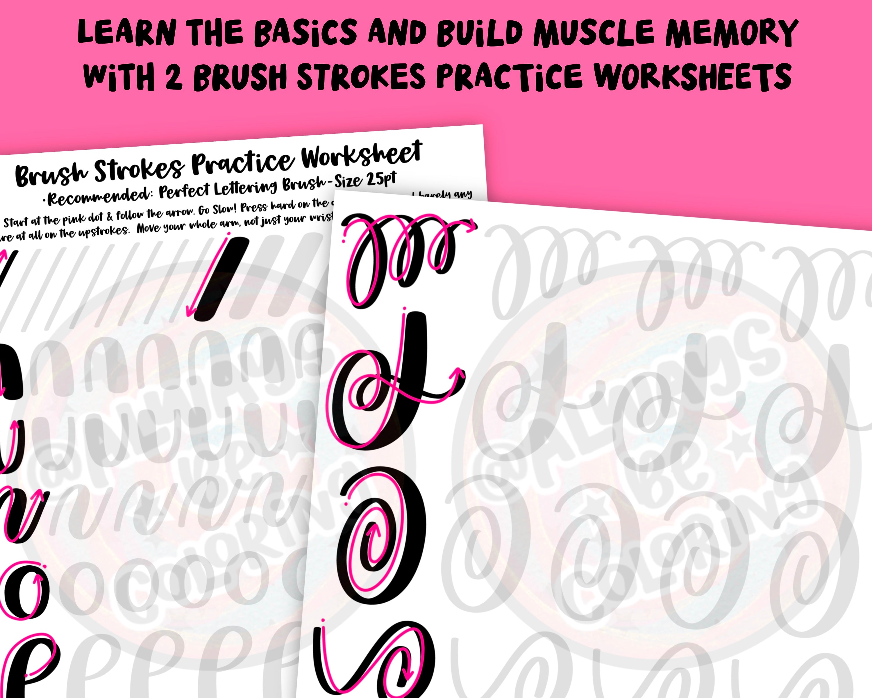 Fancy Monogram Lettering Practice Workbook