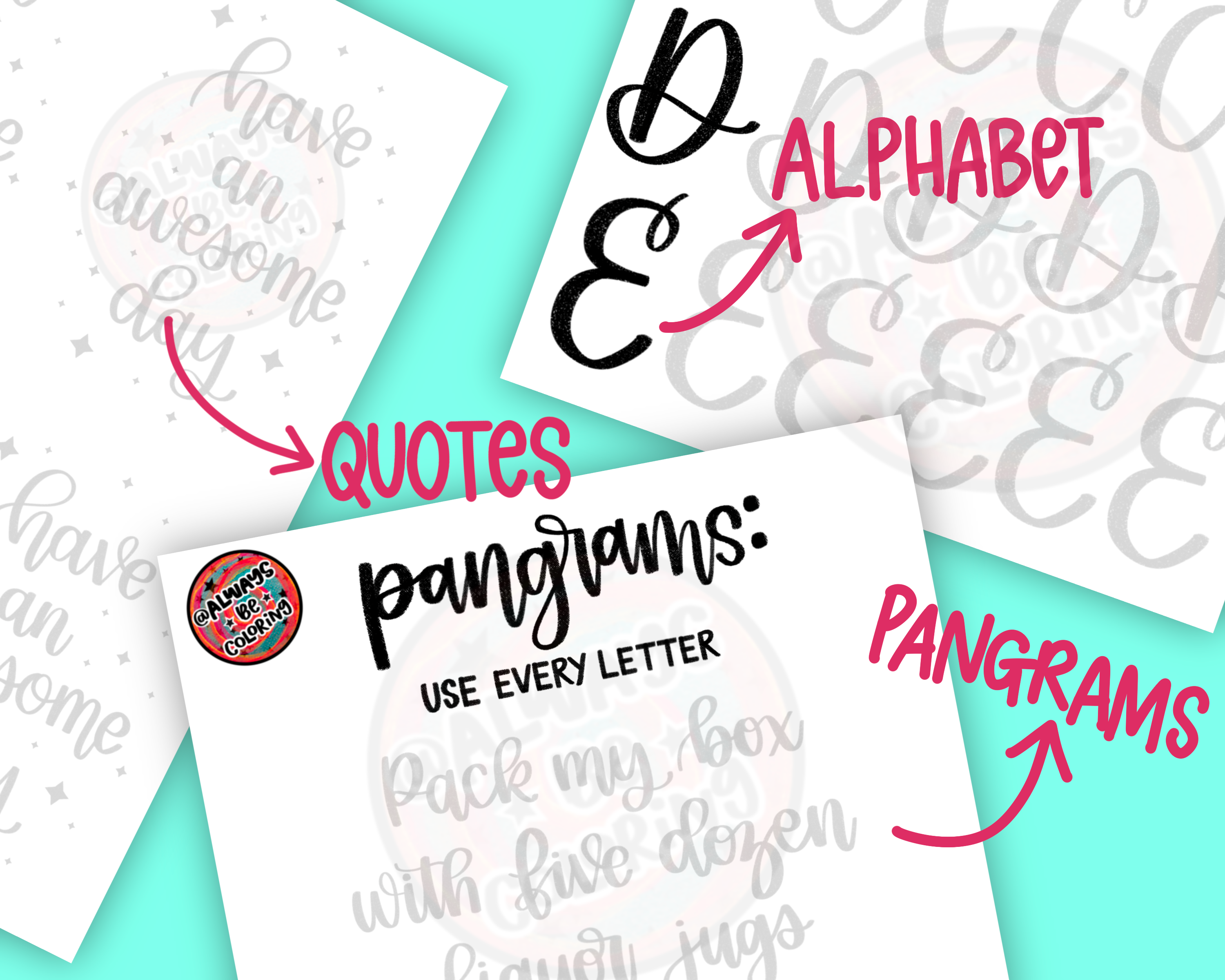 Roll Back Lettering Back to Basics Lettering Workbook