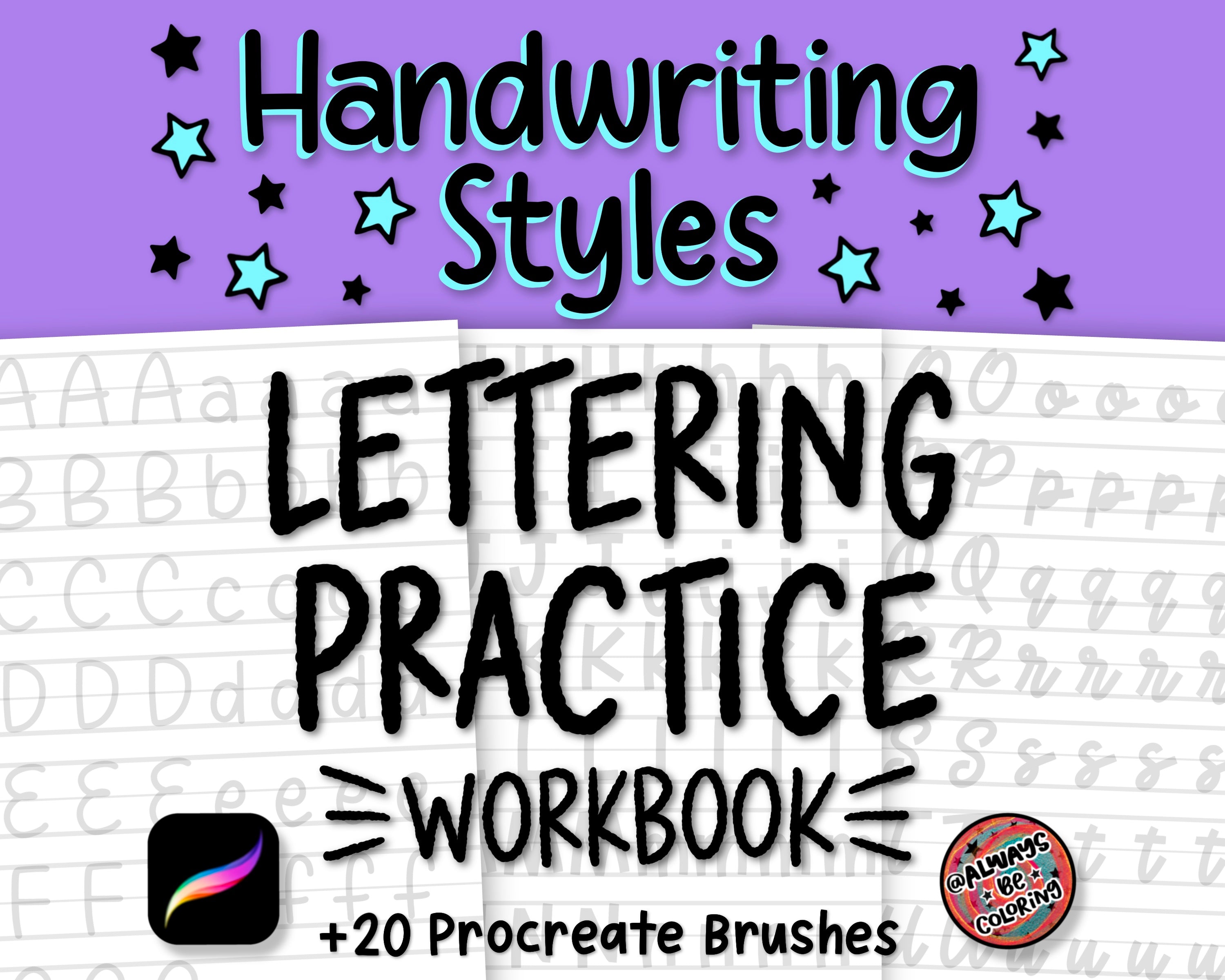 Swearing In Lettering Swear-y Affirmations Lettering Practice Workbook