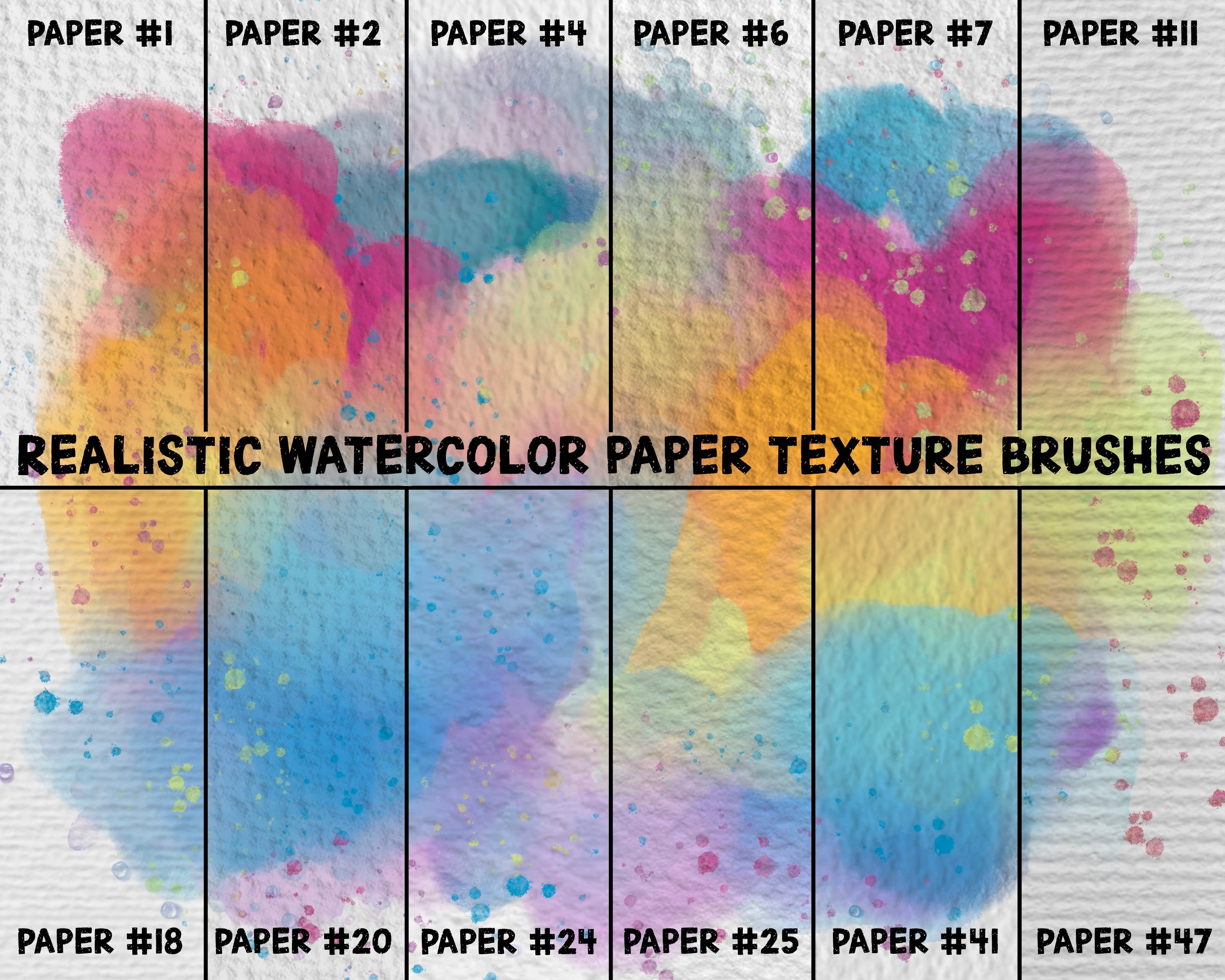 Procreate Premium Paper Texture Brush Set