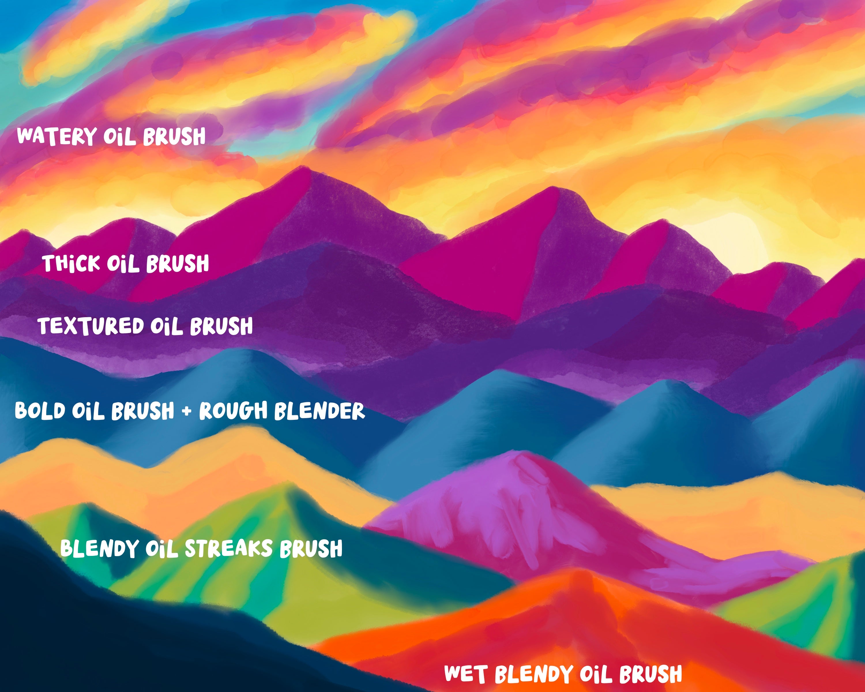 Rad Paint Procreate Rad Paints Blendy Oils Brush Set