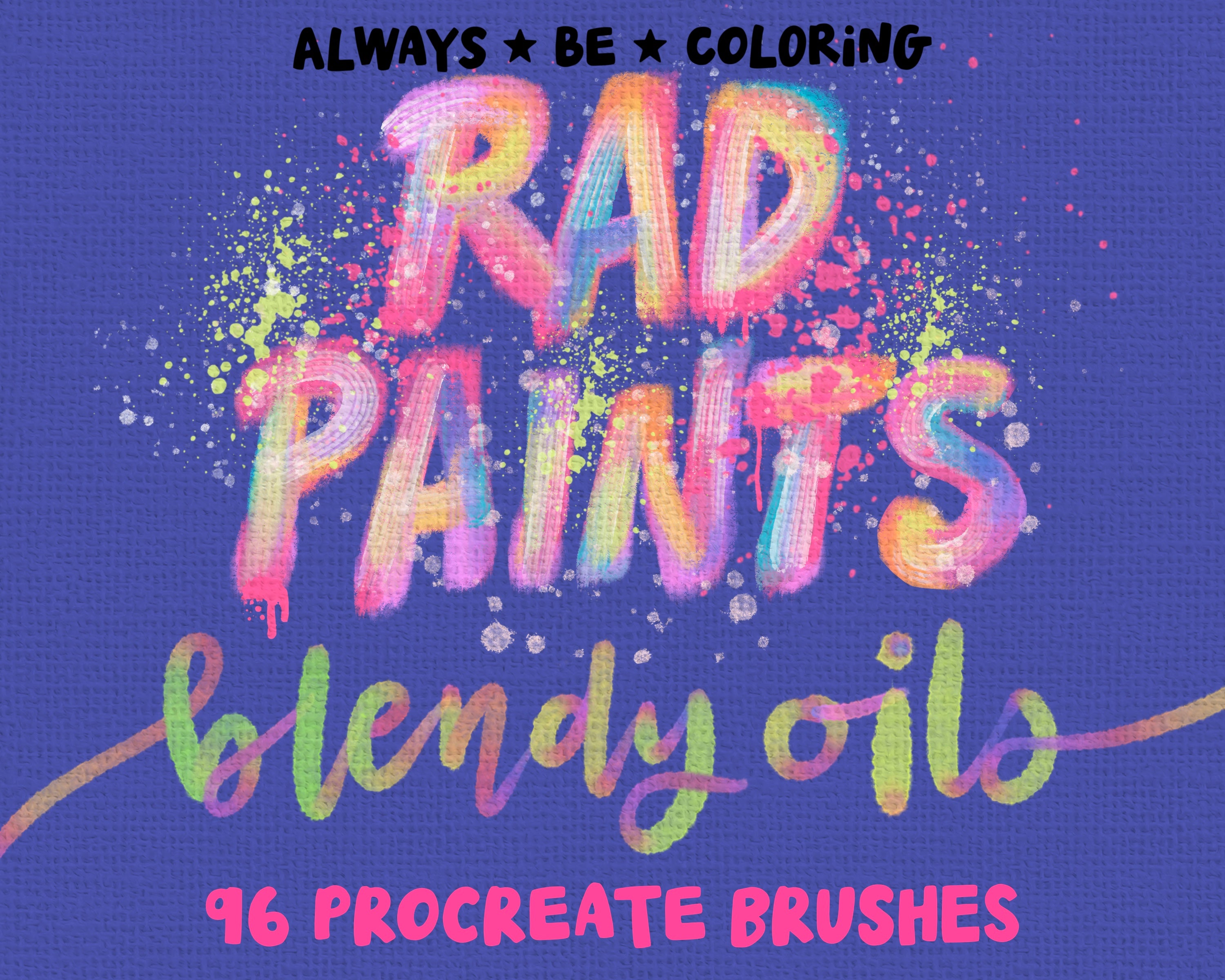 Rad Paint Procreate Rad Paints Blendy Oils Brush Set