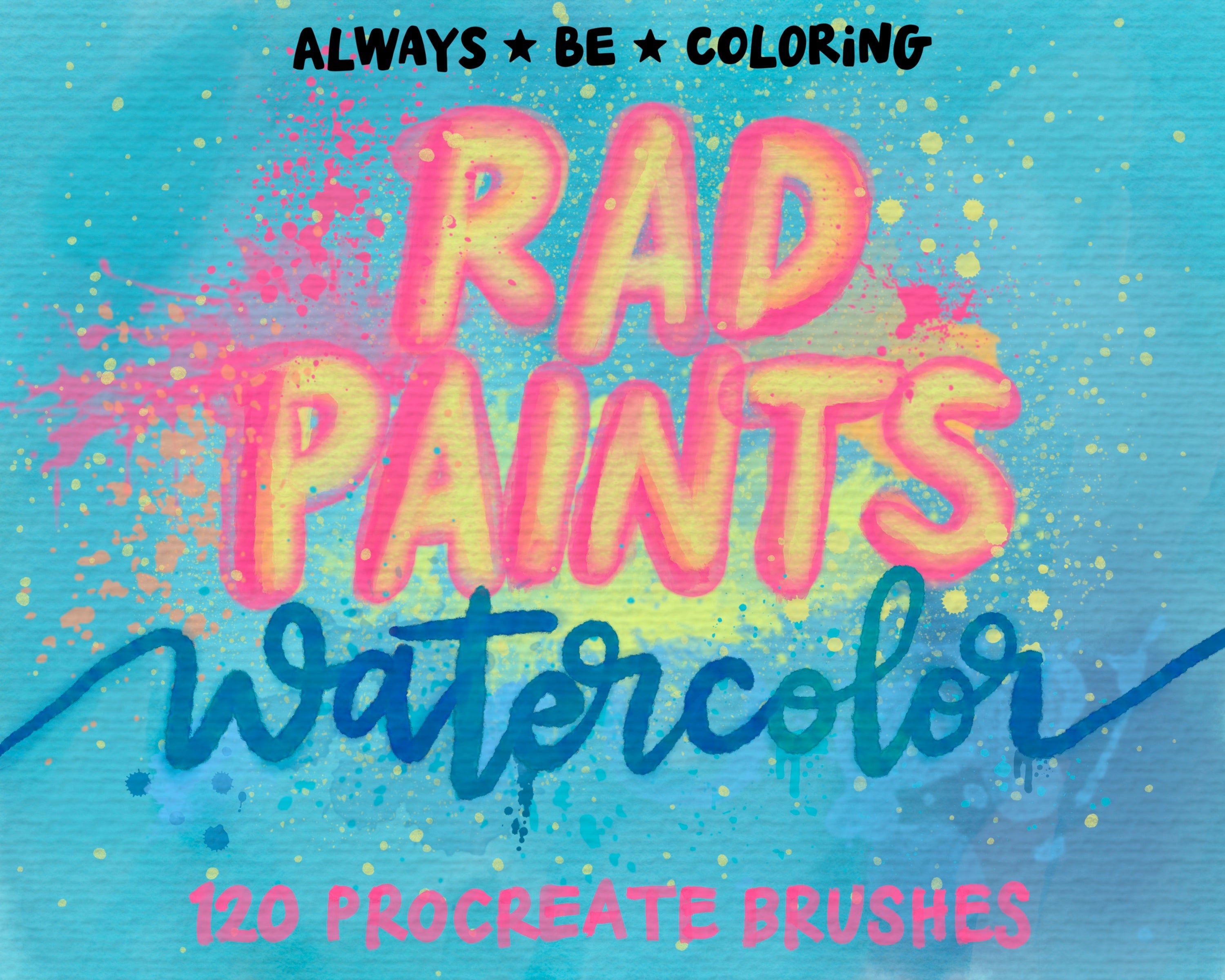 Rad Paint Procreate Rad Paints Watercolor Brush Set