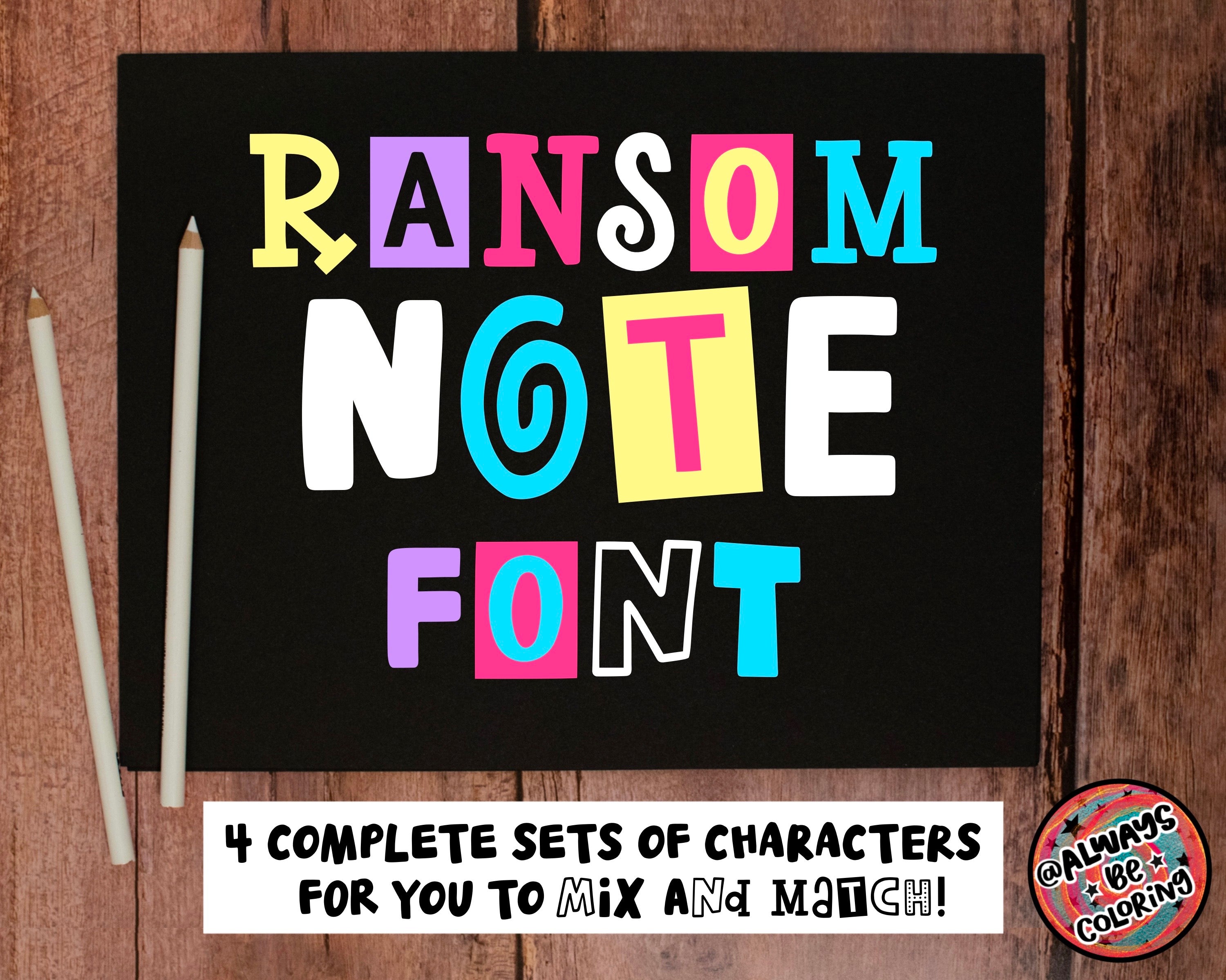 Ransom Note Font