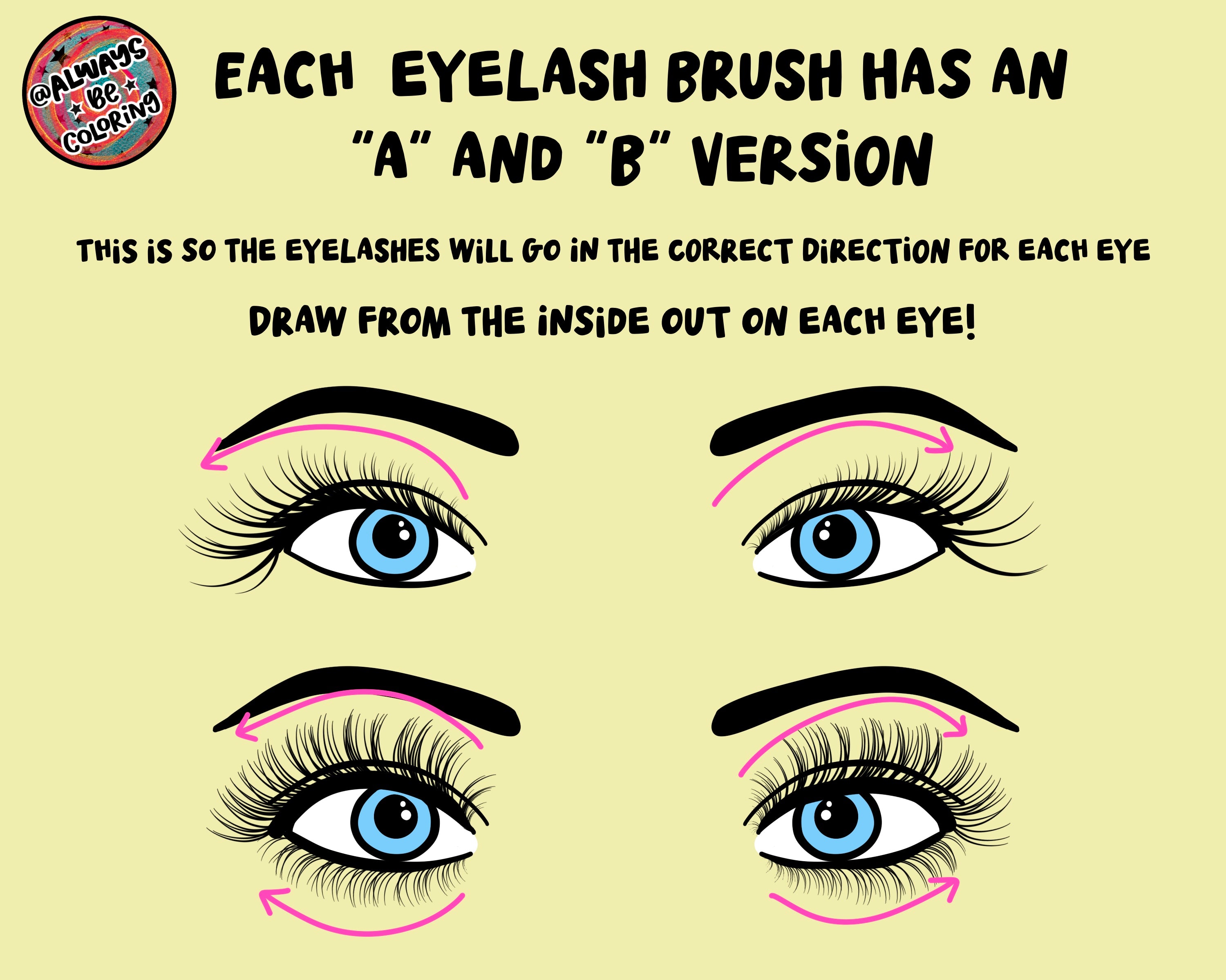 Procreate Dynamic Eyelash Brush Set 0852